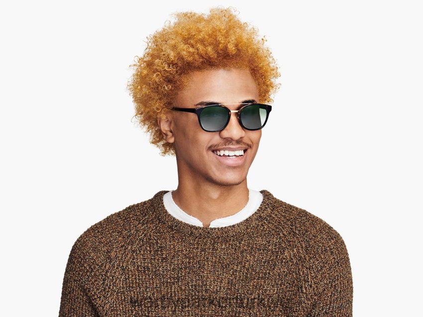 Warby Parker adil faks N8ZXX8794 cilalı altın ile konyak kaplumbağası gözlük - Image 2