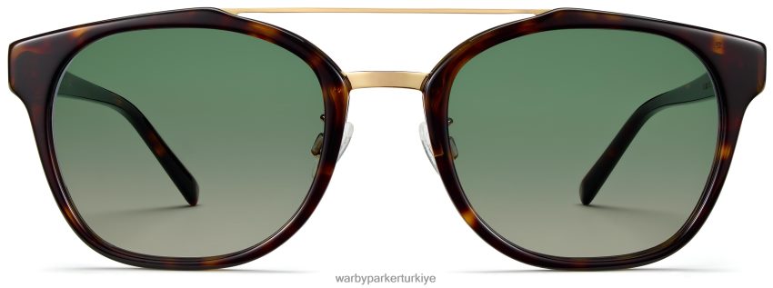 Warby Parker adil faks N8ZXX8794 cilalı altın ile konyak kaplumbağası gözlük - Image 4