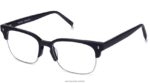 Warby Parker ames N8ZXX8209 cilalı gümüş ile jet siyah mat gözlük