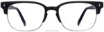 Warby Parker ames N8ZXX8209 cilalı gümüş ile jet siyah mat gözlük - Image 4