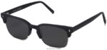 Warby Parker ames N8ZXX8702 cilalı gümüş ile jet siyah mat gözlük