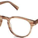 Warby Parker anlayışlı N8ZXX8122 kestane kristali gözlük
