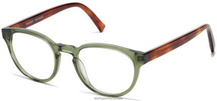 Warby Parker anlayışlı N8ZXX8124 kehribar kaplumbağa ile deniz yosunu kristali gözlük