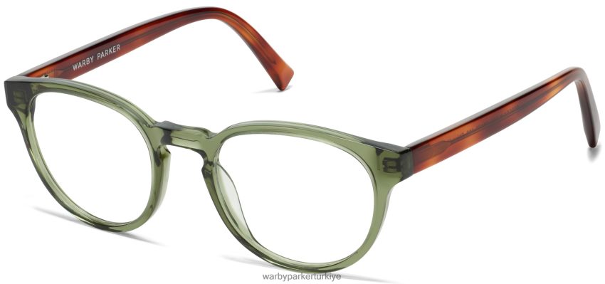 Warby Parker anlayışlı N8ZXX8124 kehribar kaplumbağa ile deniz yosunu kristali gözlük - Image 1