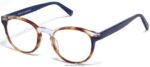 Warby Parker anlayışlı N8ZXX8127 meşe fıçı ve mavi bölmeli kristal gözlük