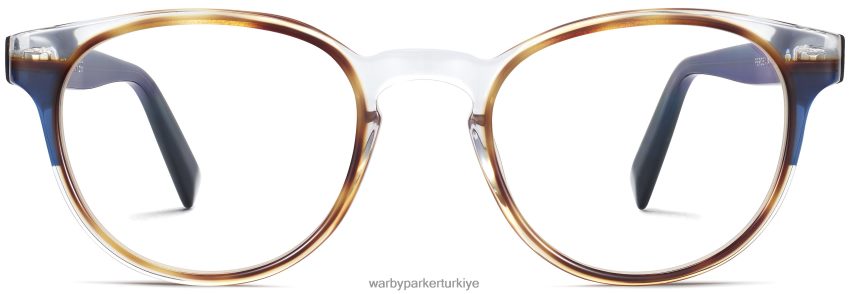 Warby Parker anlayışlı N8ZXX8127 meşe fıçı ve mavi bölmeli kristal gözlük - Image 4