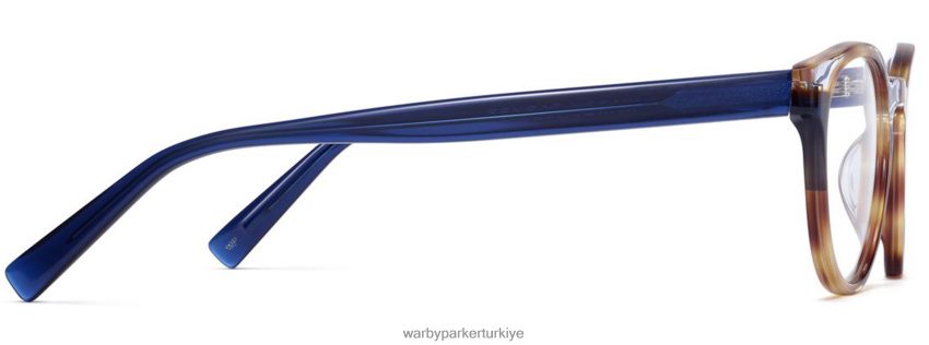 Warby Parker anlayışlı N8ZXX8127 meşe fıçı ve mavi bölmeli kristal gözlük - Image 5