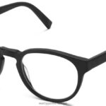 Warby Parker anlayışlı N8ZXX8128 jet siyah mat gözlük