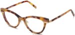 Warby Parker Aurelia N8ZXX8351 cilalı altın ile kerpiç kaplumbağa gözlük