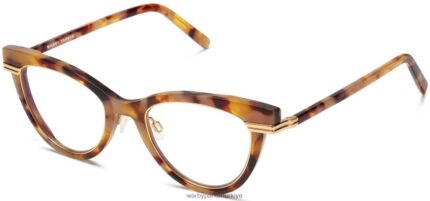 Warby Parker Aurelia N8ZXX8351 cilalı altın ile kerpiç kaplumbağa gözlük