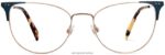 Warby Parker ava N8ZXX8586 fırçalanmış lacivert ile parlatılmış altın gözlük - Image 3