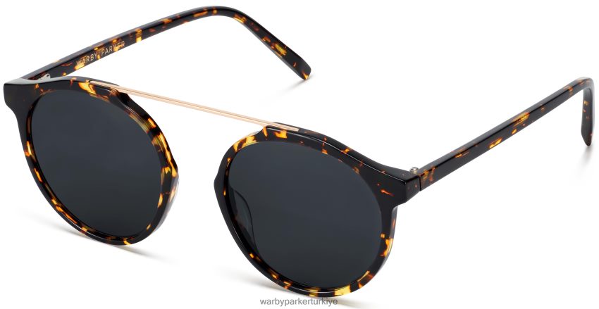 Warby Parker bakır N8ZXX8771 cilalı altın ile siyah meşe kaplumbağa gözlük - Image 1
