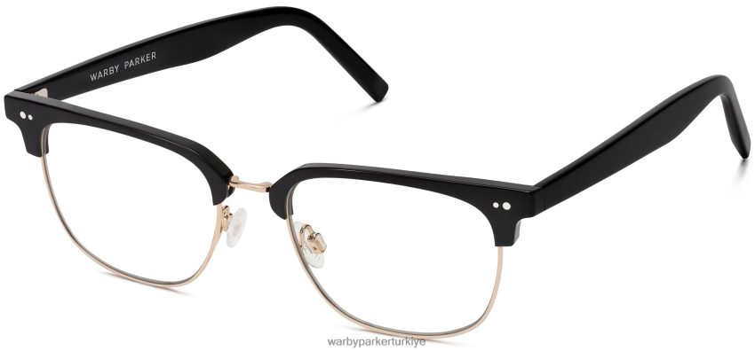 warby_parker_bard_n8zxx825_cilali_altin_ile_jet_siyahi_gozluk.jpg Warby Parker bard N8ZXX825 cilalı altın ile jet siyahı gözlük - Image 1