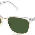 Warby Parker bard N8ZXX8684 cilalı altın ile kristal gözlük