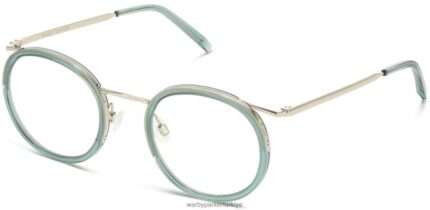 Warby Parker Bergen N8ZXX8457 riesling ile viridian gözlük
