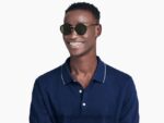 Warby Parker Bergen N8ZXX8699 cilalı altın ile jet siyahı gözlük - Image 2
