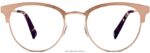 Warby Parker Blair N8ZXX8570 Altın gül gözlük - Image 3