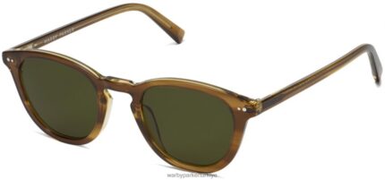 Warby Parker bowling oyunu N8ZXX8781 çizgili yosun gözlük