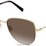 Warby Parker carlotta N8ZXX8833 cilalı altın gözlük