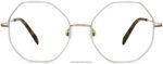 Warby Parker Celia N8ZXX8464 cilalı altın ile nane gözlük - Image 4