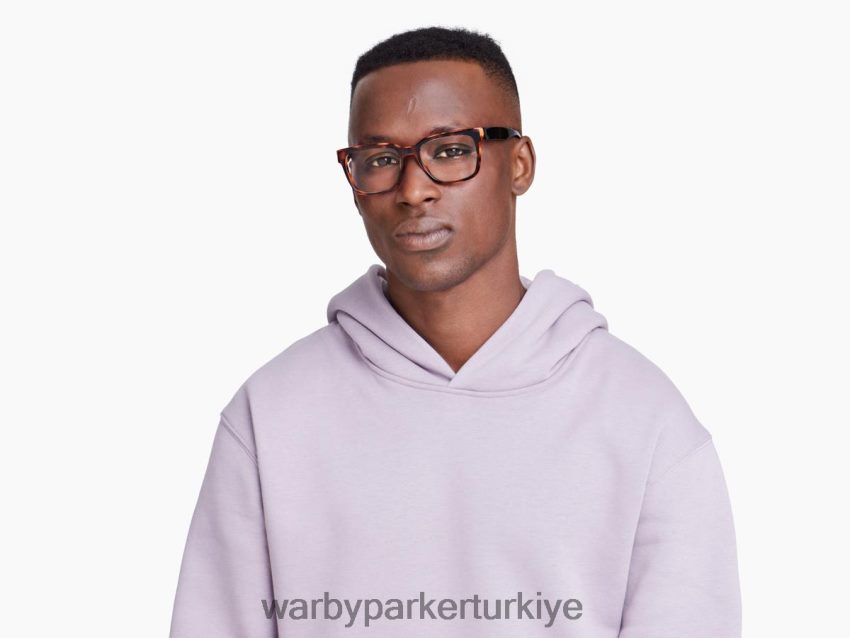 Warby Parker Cumberland N8ZXX8297 marcona kaplumbağası ile yanmış umber kaplumbağa gözlük - Image 2