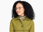 Warby Parker Dante N8ZXX8406 riesling ile kakao kristali gözlük - Image 2