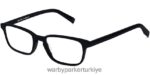 Warby Parker dayanıklı N8ZXX8227 Jet Siyahı gözlük