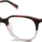 Warby Parker defne N8ZXX8582 çay gülü soluyor gözlük