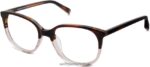 Warby Parker defne N8ZXX8582 çay gülü soluyor gözlük