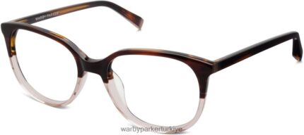 Warby Parker defne N8ZXX8582 çay gülü soluyor gözlük