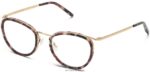 Warby Parker Dinah N8ZXX8565 cilalı altın ile menekşe kuvars kristali gözlük