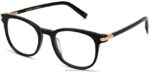 Warby Parker durand N8ZXX8519 cilalı altın ile jet siyahı gözlük