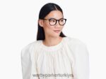 Warby Parker durand N8ZXX8519 cilalı altın ile jet siyahı gözlük - Image 3