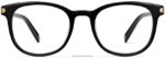 Warby Parker durand N8ZXX8519 cilalı altın ile jet siyahı gözlük - Image 4