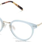 Warby Parker elina N8ZXX8560 cilalı altın ile mavi agav gözlük