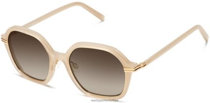 Warby Parker esperanza N8ZXX8838 cilalı altın ile pralin gözlük