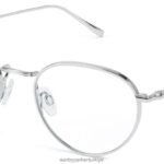 Warby Parker ezra N8ZXX8216 perdahlı gümüş gözlük