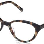 Warby Parker Fatima N8ZXX8342 dumanlı inci kaplumbağa gözlük