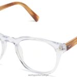 Warby Parker Felix N8ZXX8436 İngiliz meşesi ile kristal gözlük