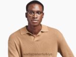 Warby Parker Finnegan N8ZXX891 cilalı altın ile katmanlı fındık kaplumbağası gözlük - Image 3