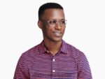 Warby Parker Garnizon N8ZXX8488 meşe fıçı ile cilalı gümüş gözlük - Image 2