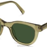 Warby Parker Gideon N8ZXX8759 yeşil çay kristali gözlük