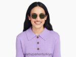 Warby Parker hale N8ZXX8686 cilalı altın gözlük - Image 3