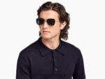 Warby Parker halime N8ZXX8653 cilalı altın ile katmanlı pus gözlük - Image 3