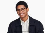 Warby Parker halton N8ZXX8458 cilalı altın ile jet siyahı gözlük - Image 2