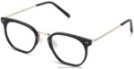 Warby Parker halton N8ZXX8458 cilalı altın ile jet siyahı gözlük