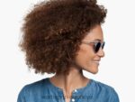 Warby Parker Haskell N8ZXX8719 elektrik mavisi flaş lensli kristal gözlük - Image 3