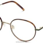 Warby Parker Henderson N8ZXX8467 cilalı altın ile meşe fıçı gözlük