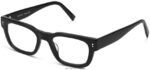 Warby Parker Herman N8ZXX832 Jet Siyahı gözlük