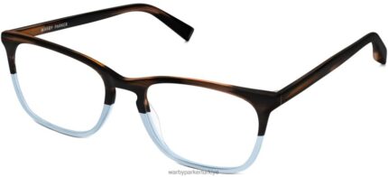 Warby Parker ıslak N8ZXX8155 doğu mavi kuşu soluyor gözlük